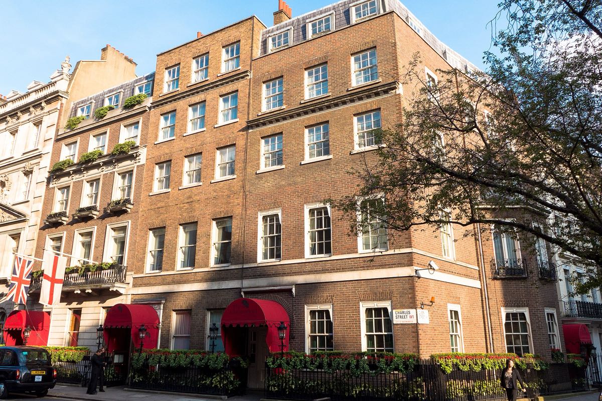 The Chesterfield Mayfair, a brick hotel on Charles Street